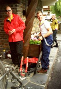 Das Serviceteam bei der Arbeit